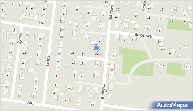 Tłuszcz, Bobrowa, 25, mapa Tłuszcz