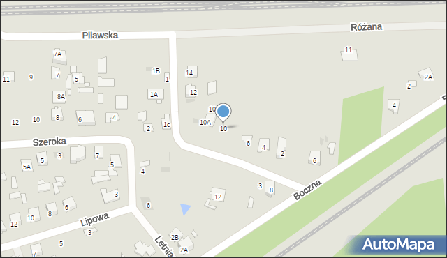 Tłuszcz, Boczna, 10, mapa Tłuszcz