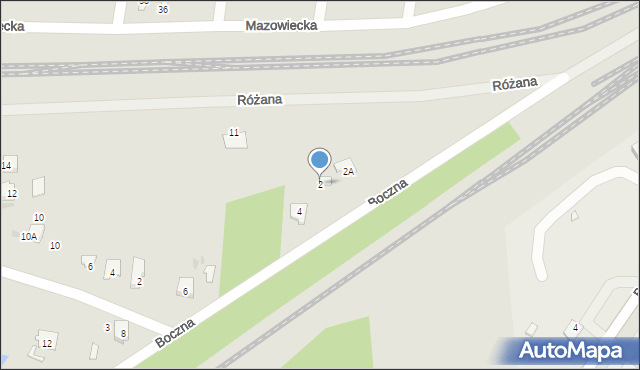 Tłuszcz, Boczna, 2, mapa Tłuszcz