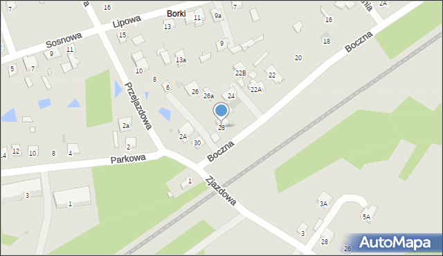Tłuszcz, Boczna, 28, mapa Tłuszcz