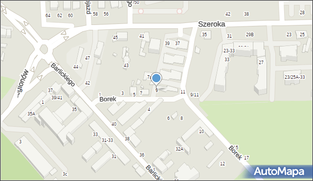 Tomaszów Mazowiecki, Borek, 9, mapa Tomaszów Mazowiecki