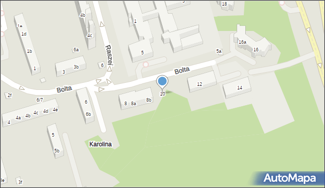 Toruń, Bolta Antoniego, 10, mapa Torunia