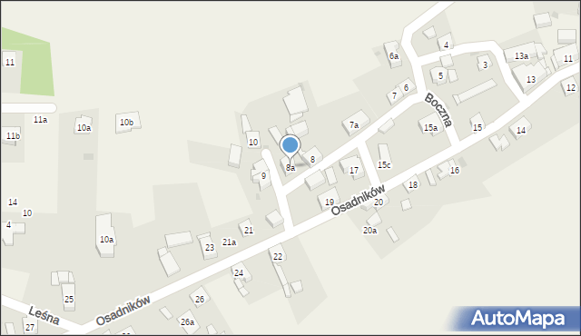 Trzebież, Boczna, 8a, mapa Trzebież