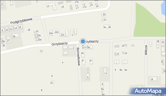 Tupadły, Borowikowa, 3, mapa Tupadły
