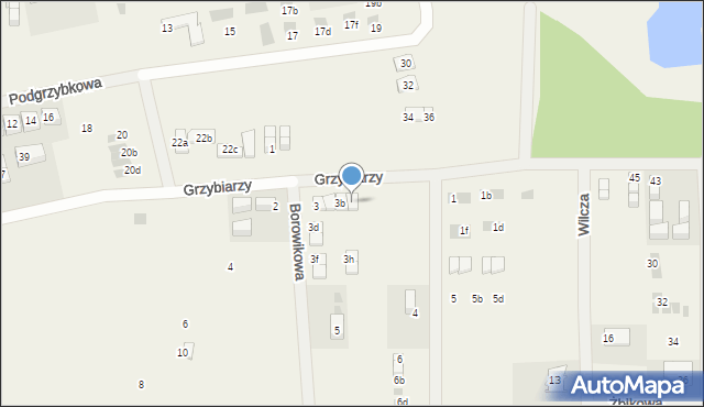 Tupadły, Borowikowa, 3c, mapa Tupadły