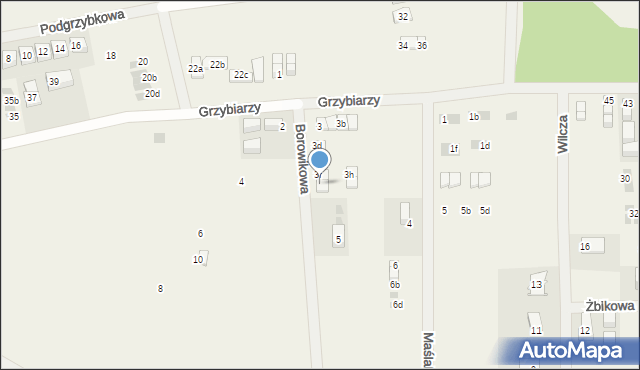 Tupadły, Borowikowa, 3g, mapa Tupadły