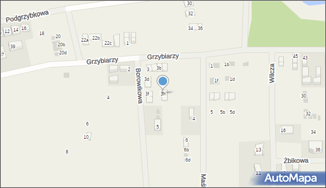 Tupadły, Borowikowa, 3h, mapa Tupadły