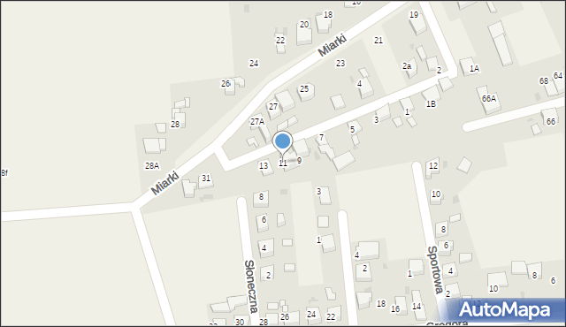 Tworków, Boczna, 11, mapa Tworków