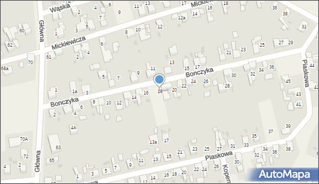 Tworków, Bonczyka Norberta, ks., 18, mapa Tworków