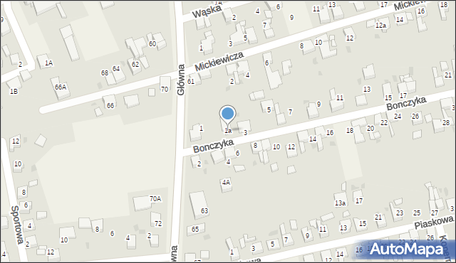 Tworków, Bonczyka Norberta, ks., 1a, mapa Tworków