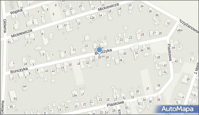 Tworków, Bonczyka Norberta, ks., 24, mapa Tworków