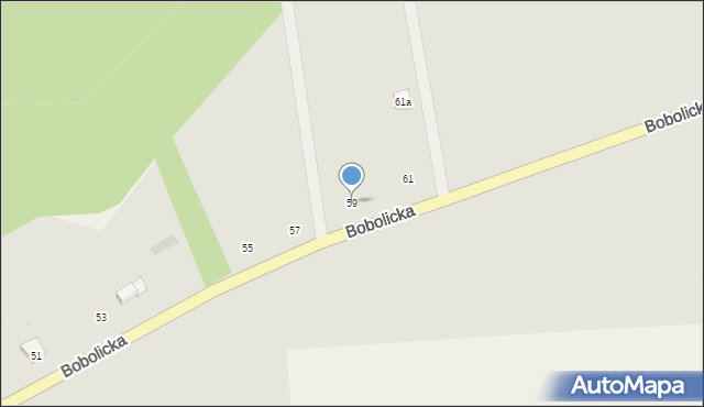 Tychowo, Bobolicka, 59, mapa Tychowo