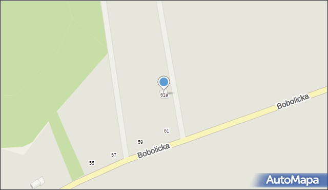 Tychowo, Bobolicka, 61a, mapa Tychowo