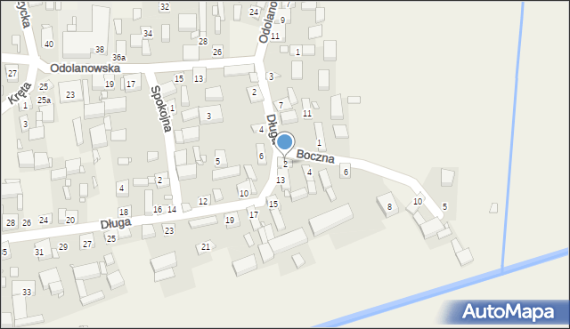 Uciechów, Boczna, 2, mapa Uciechów