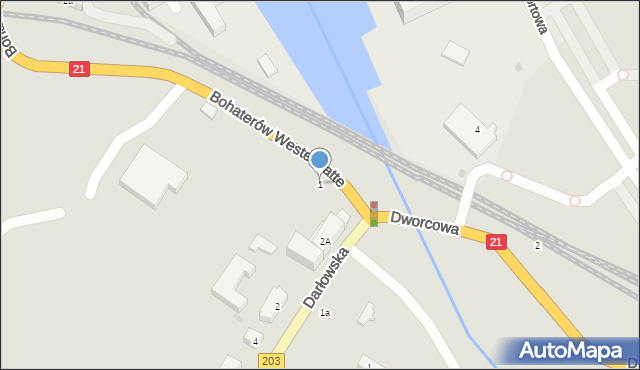 Ustka, Bohaterów Westerplatte, 1, mapa Ustka