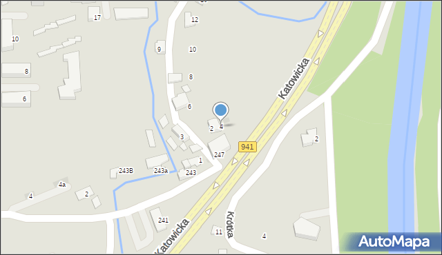 Ustroń, Boczna, 4, mapa Ustroń