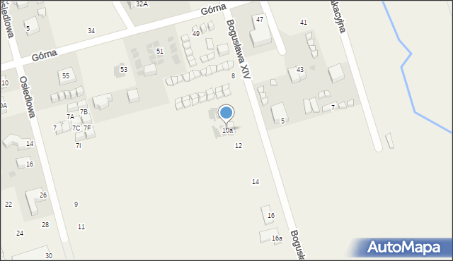 Ustronie Morskie, Bogusława XIV, 10a, mapa Ustronie Morskie