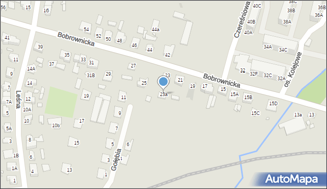 Wągrowiec, Bobrownicka, 23a, mapa Wągrowiec
