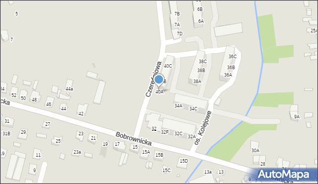 Wągrowiec, Bobrownicka, 40A, mapa Wągrowiec