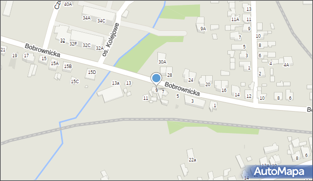 Wągrowiec, Bobrownicka, 9, mapa Wągrowiec