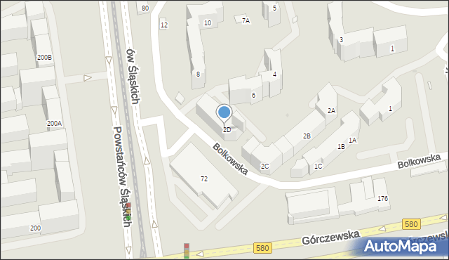 Warszawa, Bolkowska, 2D, mapa Warszawy