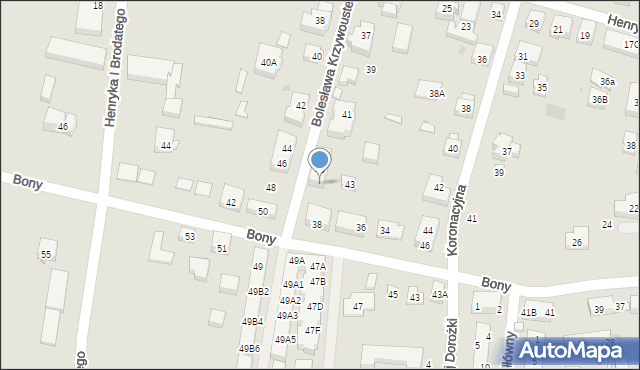 Warszawa, Bolesława Krzywoustego, 47, mapa Warszawy