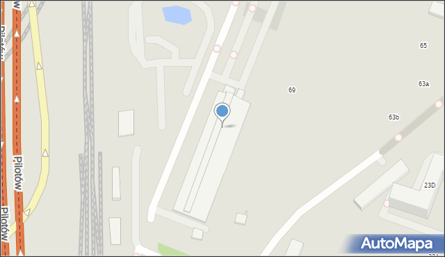 Warszawa, Bokserska, 71d, mapa Warszawy