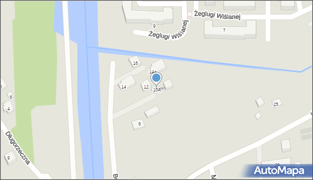 Warszawa, Bobrowa, 10A, mapa Warszawy