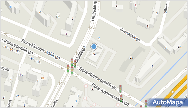 Warszawa, Bora-Komorowskiego Tadeusza, gen., 2A, mapa Warszawy