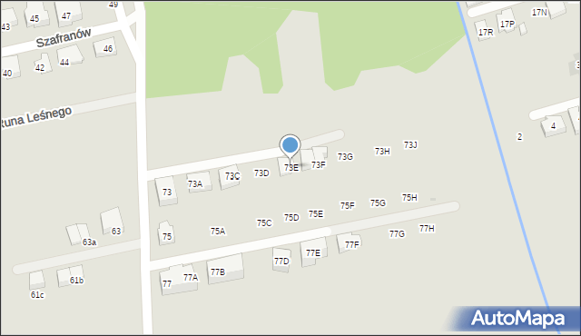 Warszawa, Borków, 73E, mapa Warszawy