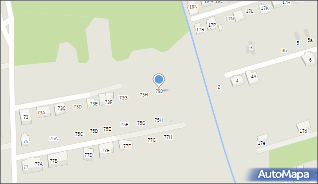 Warszawa, Borków, 73J, mapa Warszawy