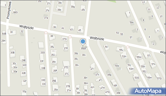 Warszawa, Borowiecka, 39zd, mapa Warszawy