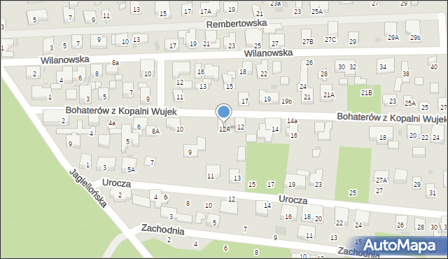 Warszawa, Bohaterów z Kopalni Wujek, 12A, mapa Warszawy