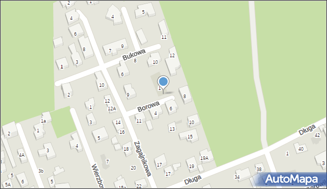 Warszawa, Borowa, 3, mapa Warszawy