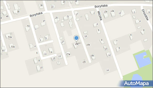 Warszowice, Boryńska, 19e, mapa Warszowice