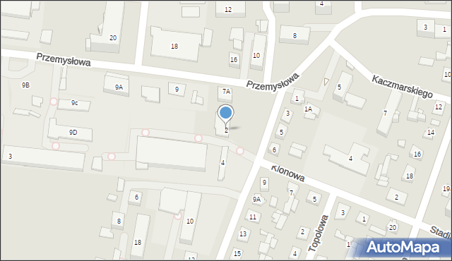 Węgrów, Bohaterów Warszawy, 2, mapa Węgrów