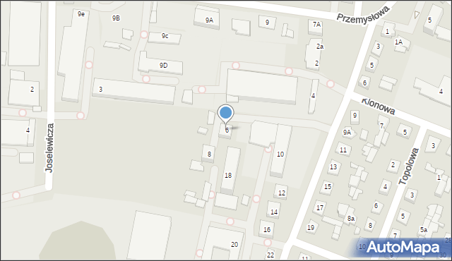 Węgrów, Bohaterów Warszawy, 6, mapa Węgrów