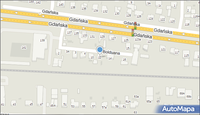 Wejherowo, Bolduana Teodora, 12, mapa Wejherowo