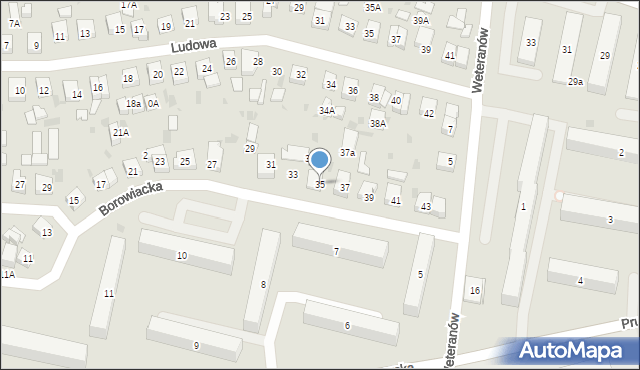 Wejherowo, Borowiacka, 35, mapa Wejherowo