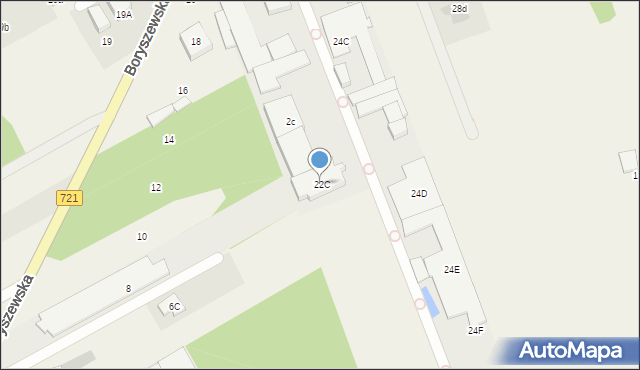 Wiązowna, Boryszewska, 22C, mapa Wiązowna