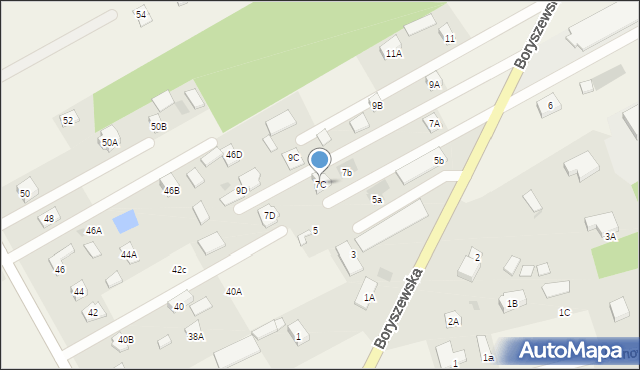 Wiązowna, Boryszewska, 7C, mapa Wiązowna