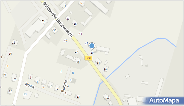 Wielka Wieś, Bohaterów Bukowskich, 40, mapa Wielka Wieś
