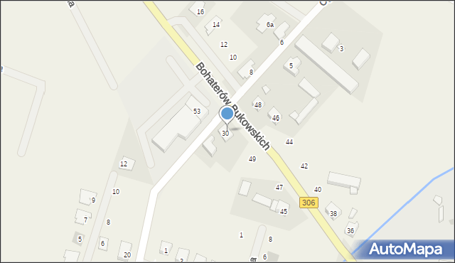 Wielka Wieś, Bohaterów Bukowskich, 51, mapa Wielka Wieś