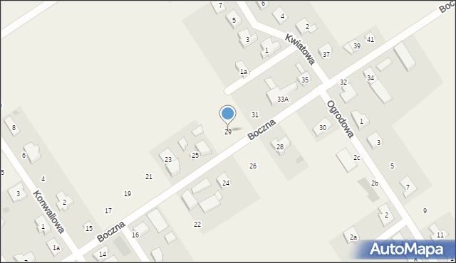 Wilkowice, Boczna, 29, mapa Wilkowice