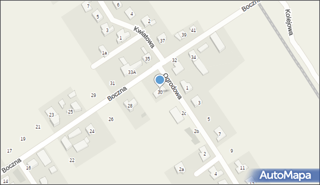 Wilkowice, Boczna, 30, mapa Wilkowice