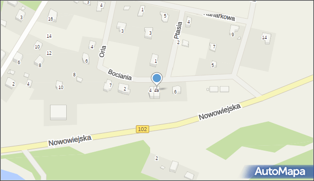 Wisełka, Bociania, 4a, mapa Wisełka