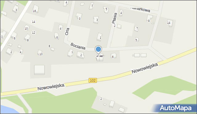 Wisełka, Bociania, 4b, mapa Wisełka