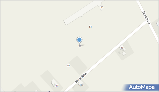 Wisła Mała, Borsuków, 51, mapa Wisła Mała