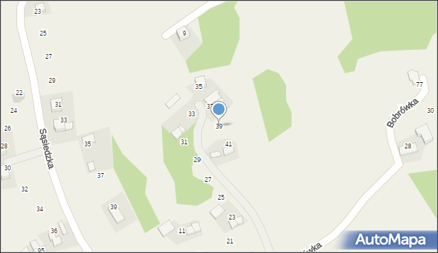 Witanowice, Bobrówka, 39, mapa Witanowice