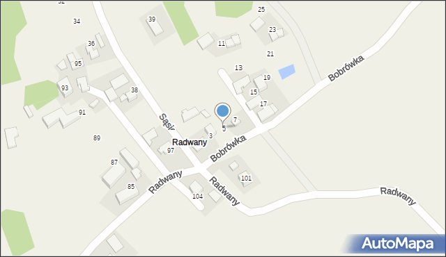 Witanowice, Bobrówka, 5, mapa Witanowice